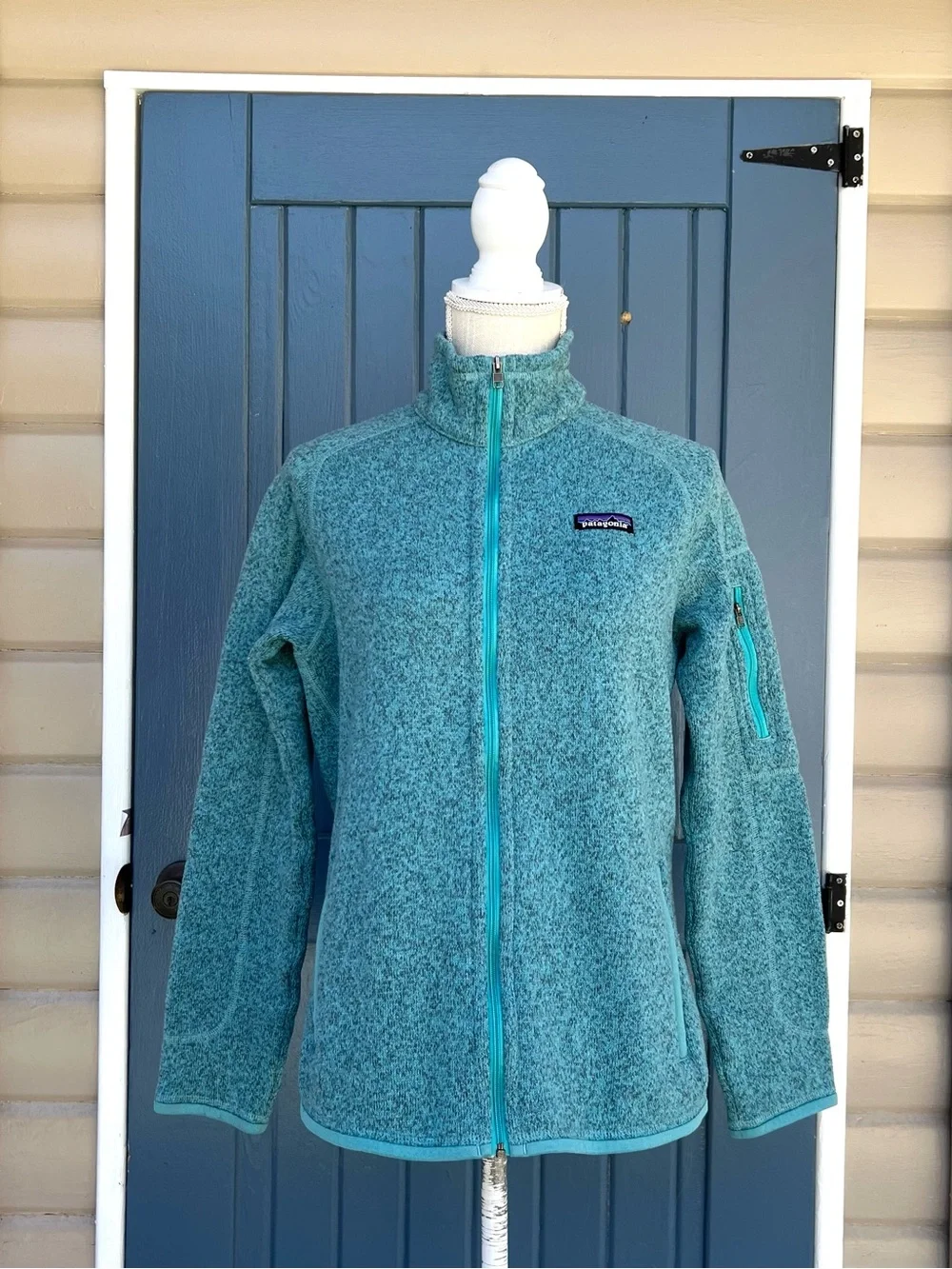 Patagonia Better Sweater Dark Speckled Teal Women’s Size Medium